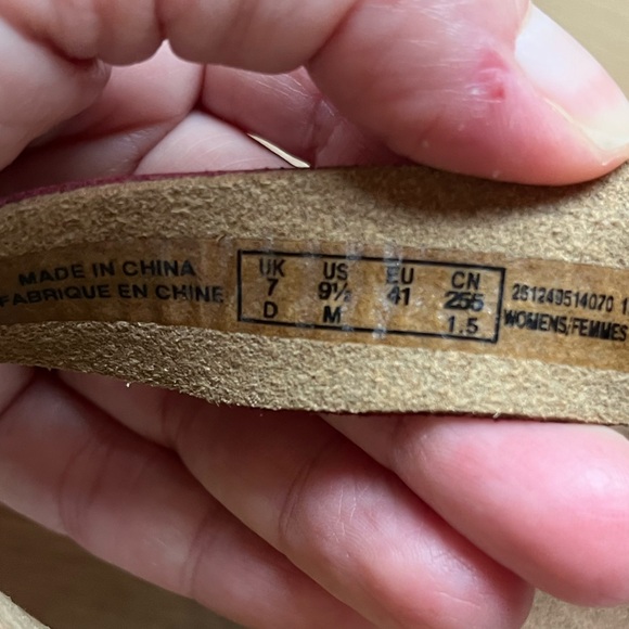 Clarks Red Ledella Trail studded clogs shoes sandals - Picture 7 of 7